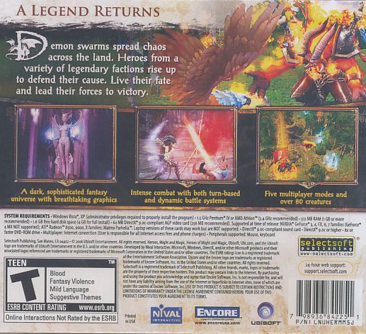 HEROES V Might and Magic 5   US Version   RPG PC Game Windows XP