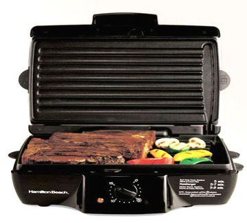 Hamilton Beach 25325 Indoor Grill Meal Maker Black New