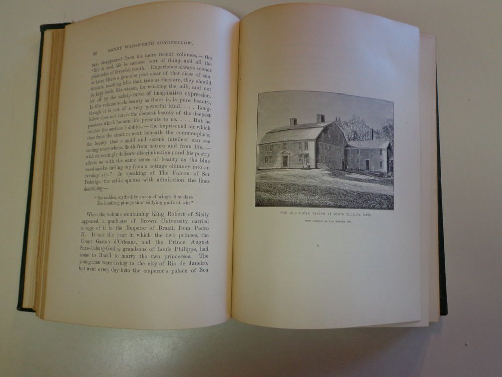 Henry w Longfellow Biography Anecdote Letters Criticism 1882 Decorated