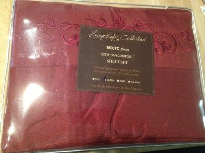  Size Burgundy 1600TC Series Harry Kays Collection Sheet Set