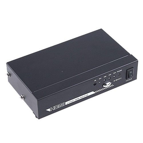 HDMI 1x4 4 Port Remote Audio Video Splitter 1080p HD