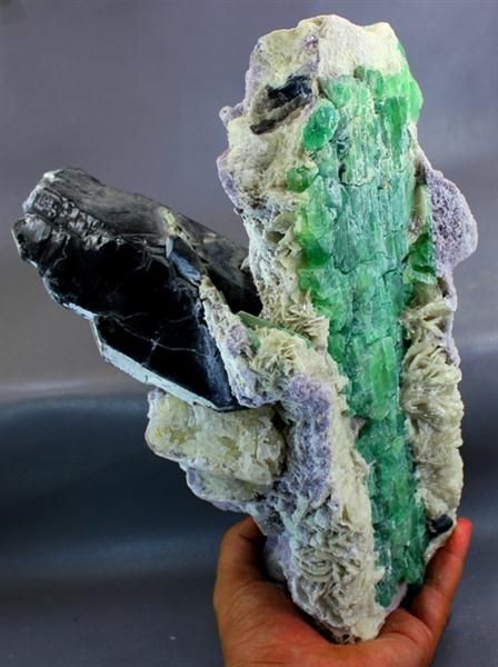 5700 Gram Hiddenite Kunzite w Pollucite Cleavlandite Lapidolite Smokey