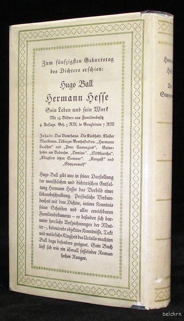 Der Steppenwolf ~ Hermann Hesse ~ First Issue ~ 1927 ~