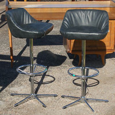 vintage bar counter stools arne jacobsen style base time