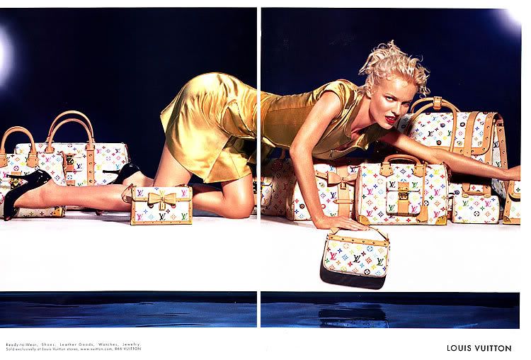 title louis vuitton ad featuring eva herzigova condition grade very