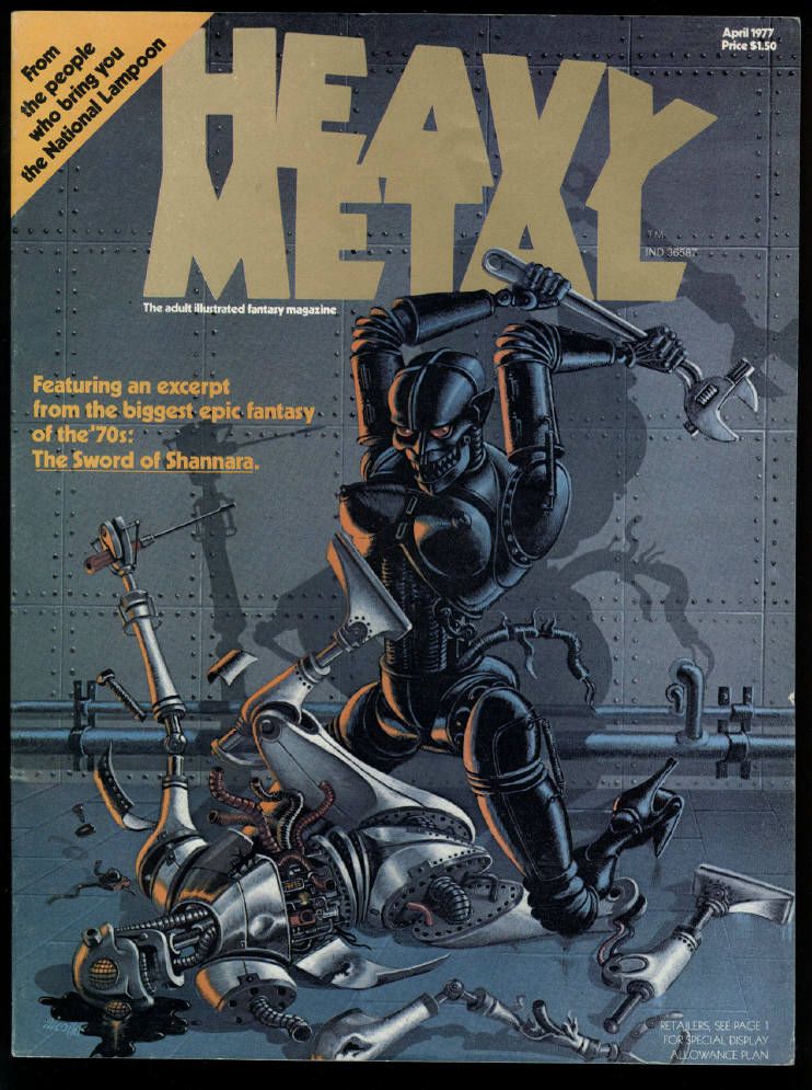 HEAVY METAL ADULT ILLUSTRATED FANTASY MAGAZINE #1 APRIL 1977 MOEBIUS