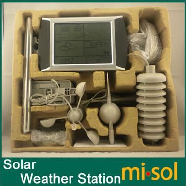 Pro Wireless Weather Station Touch Panel w Solar Sensor w PC Interface