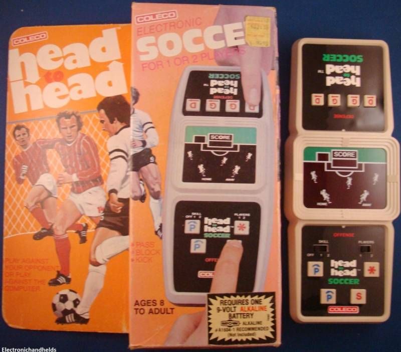 Coleco Head to Head Soccer Electronic Handheld Game ★