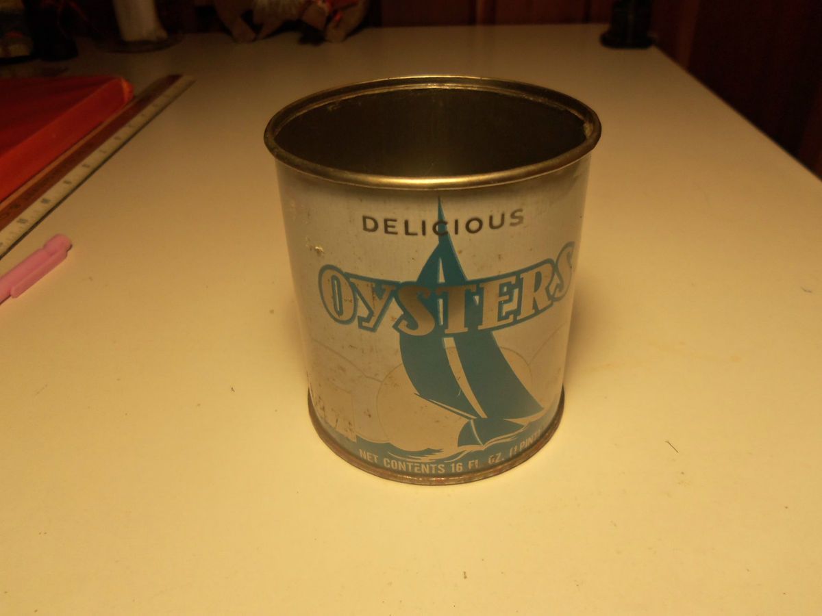 PINT OYSTER TIN S S HEADLEY LAKE VA VENDOR NO 76