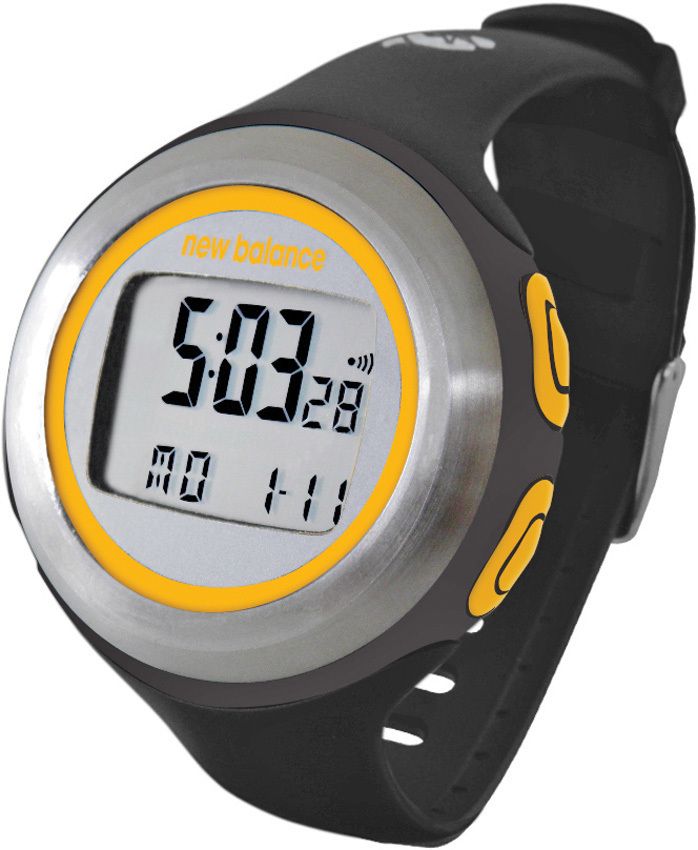 New Balance HRT on Demand Heart Rate Monitor Watch Black Gold New