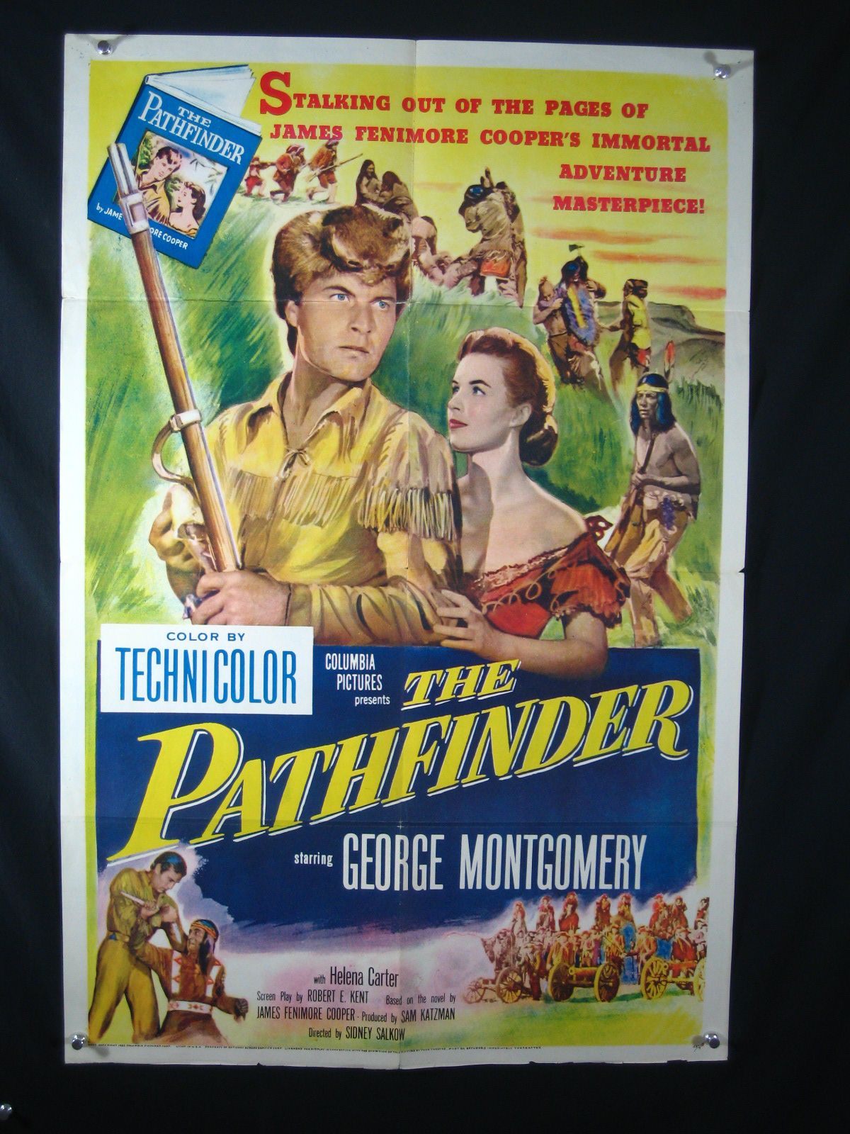 THE PATHFINDER 1952 ONESHEET GEORGE MONTGOMERY HELENA CARTER DRAMA FN