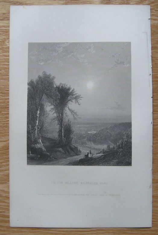 Wilbraham Massachusetts View Alfred Bricher 1872 Print