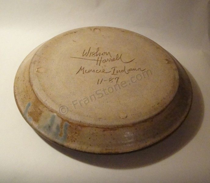 Wishon Harrell Stoneware Signed