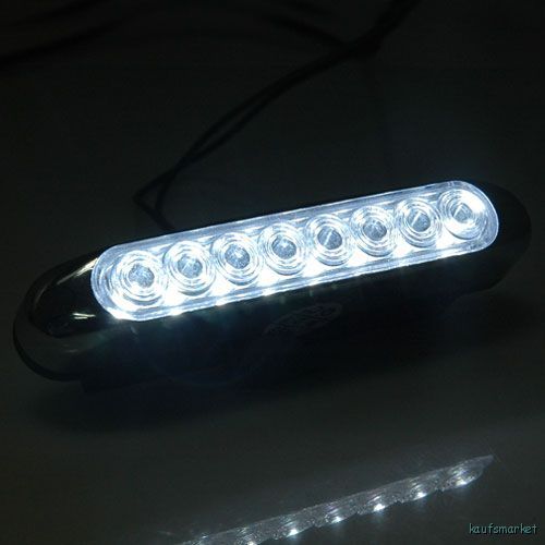 2pcs 8LED Hell Weiss Lampe Tagfahrlicht Scheinwerfer Ä