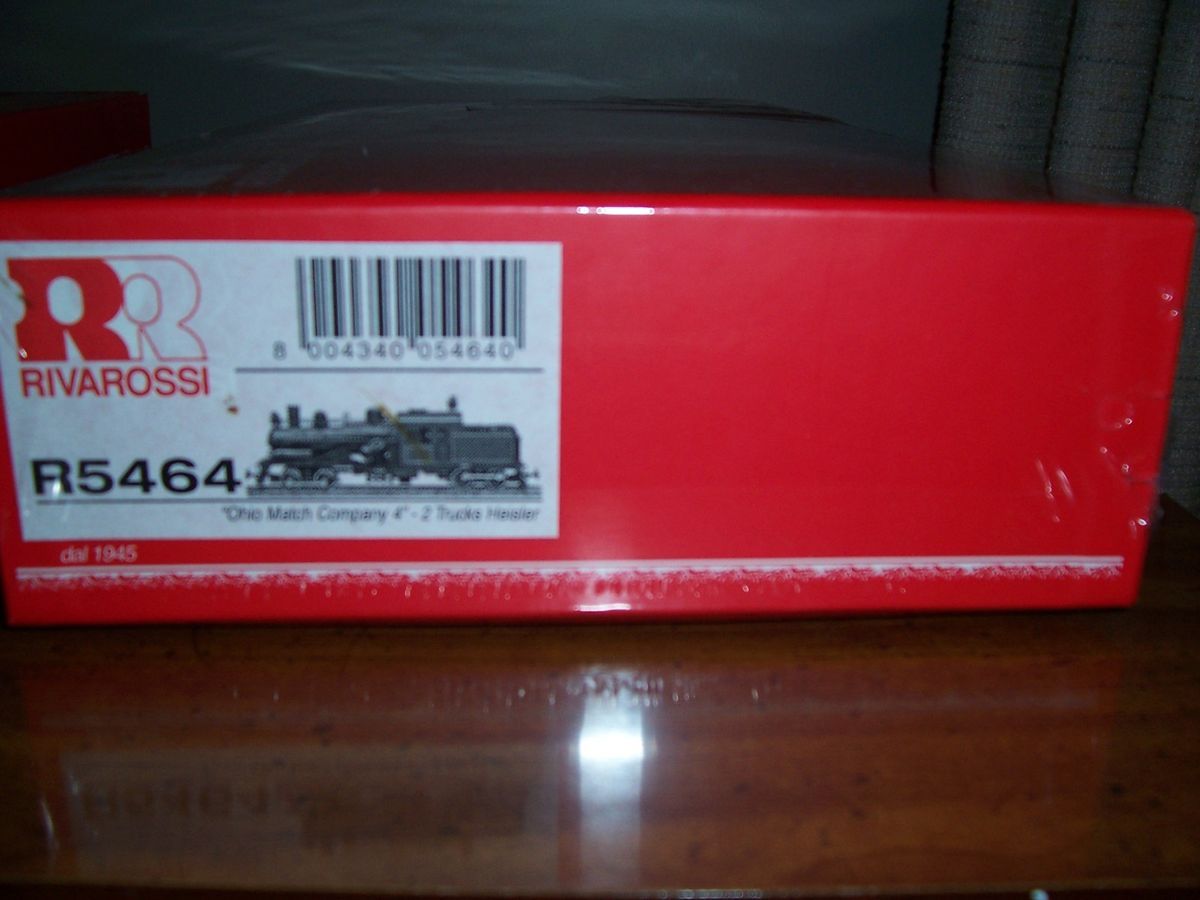 Rivarossi R5464 2 Truck Heisler Ohio Match 4 Made in Italy 2001 NIB