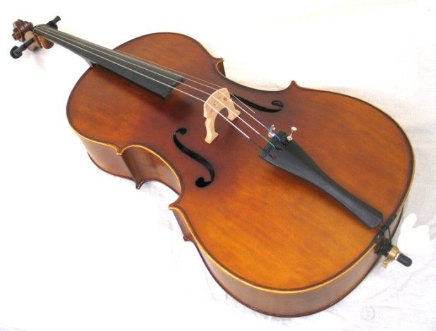 New Helmke Viotti Cello Set with Lightweight Case Bow Rosin 4 4 3 4 1