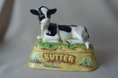 BORDER FINE ARTS JAMES HERRIOT COUNTRY KITCHEN COW BUTTER DISH