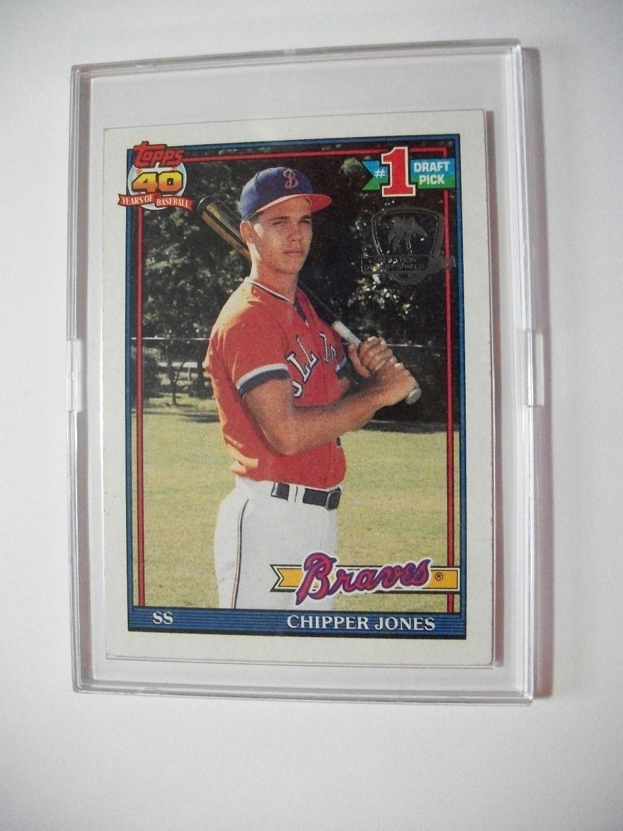 1991 TOPPS DESERT SHIELD (STORM) CHIPPER JONES RC