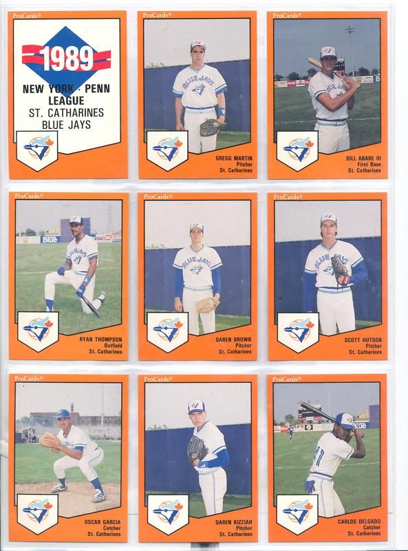 1989 St Catharines Blue Jays Daren Brown Holdenville OK