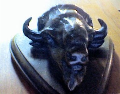 HOLLIS WILLIFORD ORIGINAL BRONZE BUFFALO HEAD