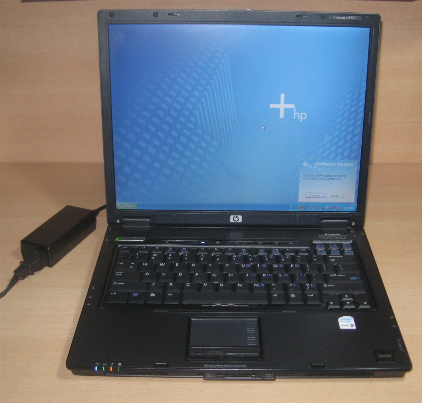 HP NC6320 Laptop Intel T1300 1 66GHz 40GB 1GB RAM CDRW DVD Win XP