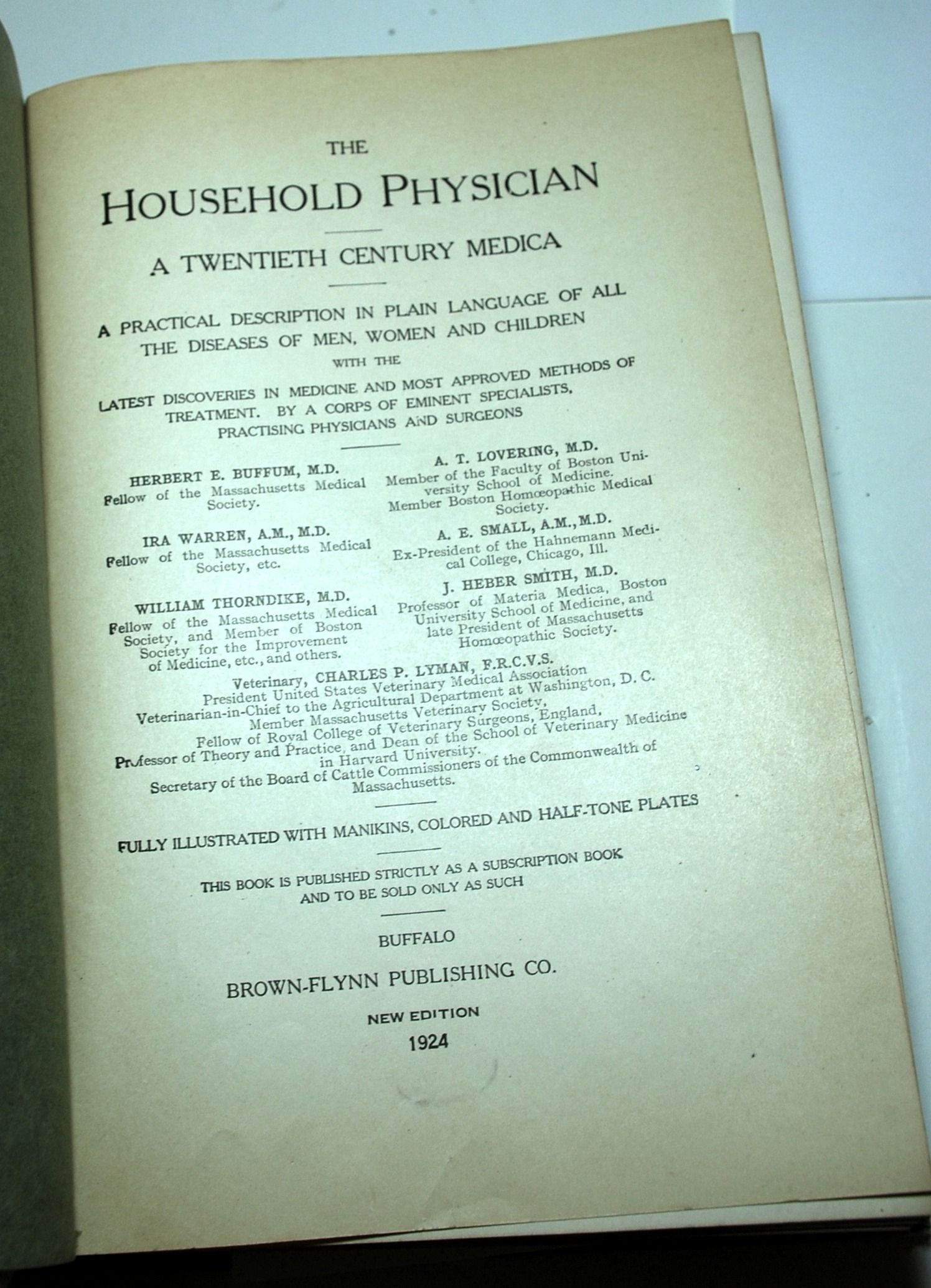 Complete Title   The Household Physician, A Twentieth Century Medica