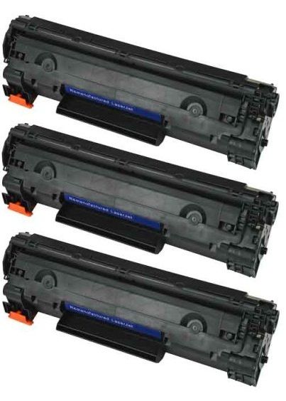 3pk HP CE285A 85A Toner Cartridge for LaserJet M1212nf M1217 P1102