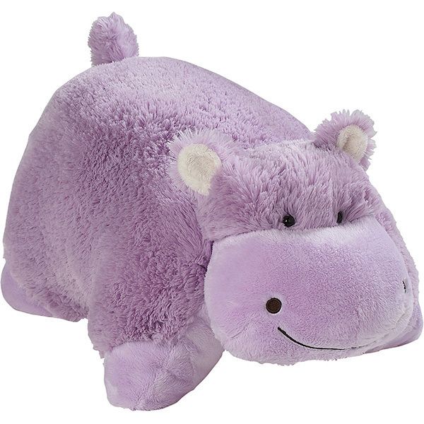 NEW PILLOW PETS full large 18 foldable toy pillow PLUSH HUGGABLE HIPPO