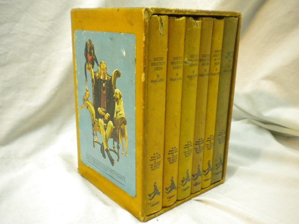 Vintage Dr Dolittle Books 6 Volume Set by Hugh Lofting Nice