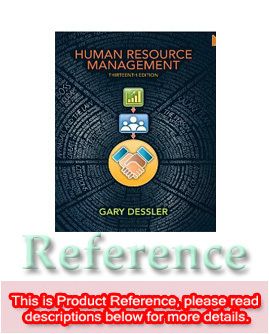 Human Resource Management 13E by Gary Dessler 2012 13th New