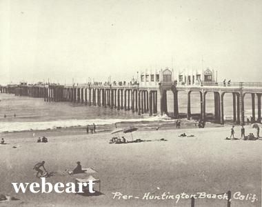 Huntington Beach Surf City Pier Photo Print 1351