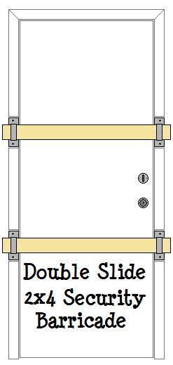  Double 2x4 Slide Security Brackets Hurricane Season Prep