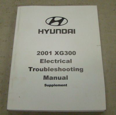 2001 Hyundai XG300 Electrical Shop Service Manual