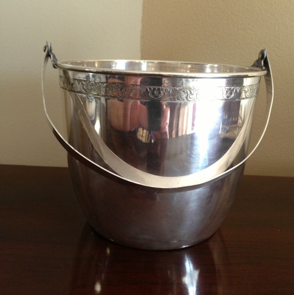 Silver Wine Chiller Ice Bucket