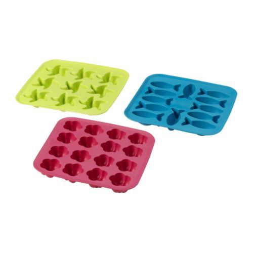 New IKEA Jello Mold Ice Cube Tray Rubber Asst Designs