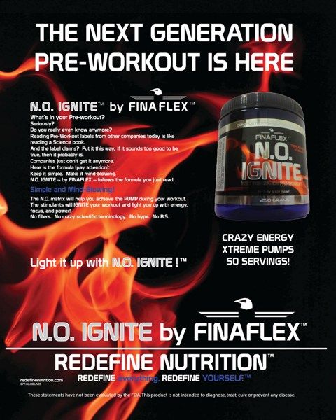 IGNITE   FINAFLEX   50 Servings   Stronger than JACK3D   GRAPE