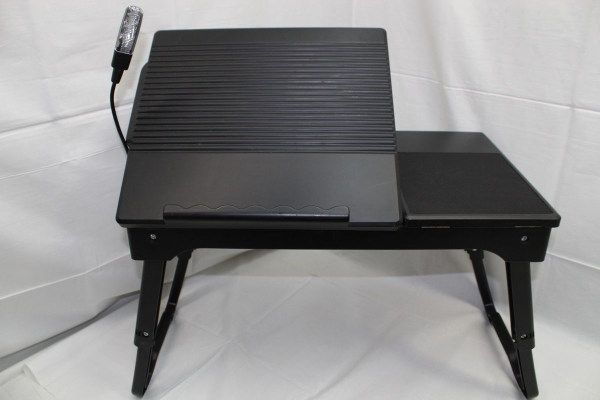 Foldable Tilting Laptop Table Stand Read Car Bed Book Tray Notebook