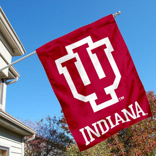 Indiana Hoosiers IU University College House Flag