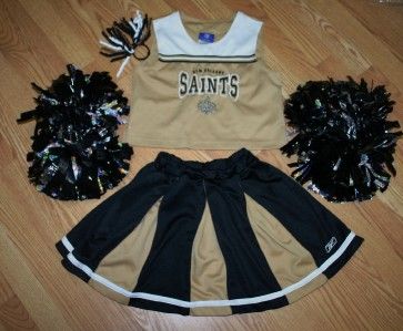 New Orleans Saints Infant Tailgate Tutu Game Day Costume Set - Black