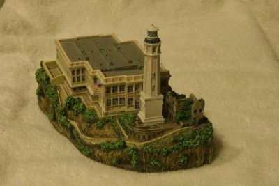 Alcatraz Island Prison and Lighthouse Statue Danbury Mint