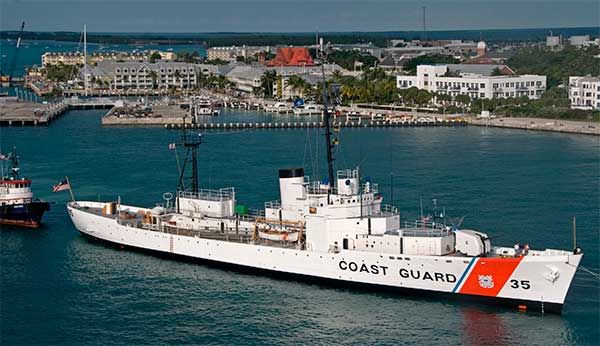 USCGC Ingham arriving in Key West.