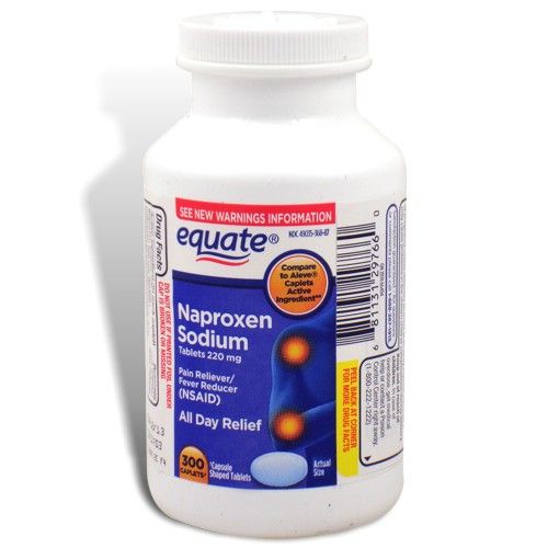 Naproxen Sodium 220 MG 300 Caplets Equate