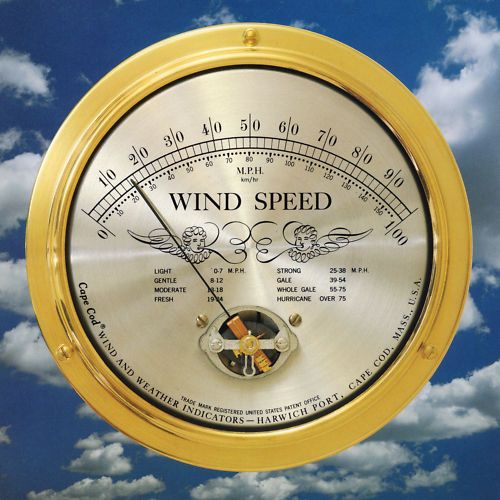 Cape Cod Wind Weather Instruments WIND SPEED INDICATOR Home Boat Golf