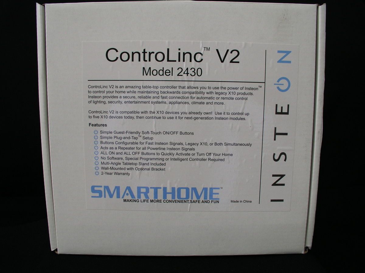 Insteon Controlinc V2 Model 2430 Table Top Controller Smarthome