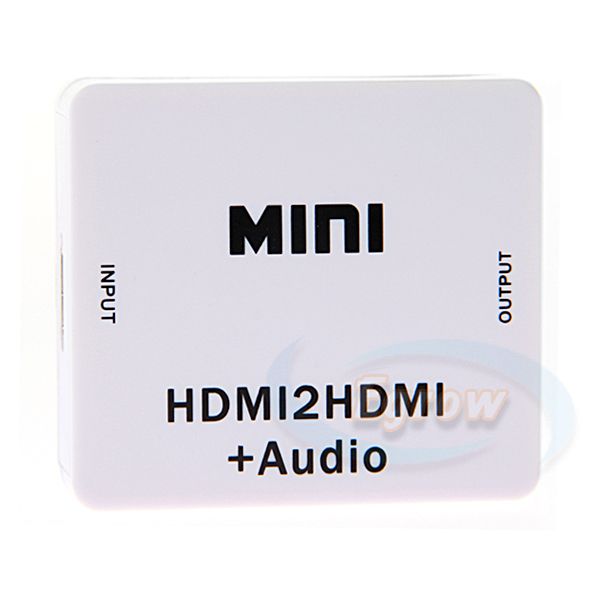  MINI HDMI to HDMI / L+R Audio Converter Adapter + USB Cable for PS3 US