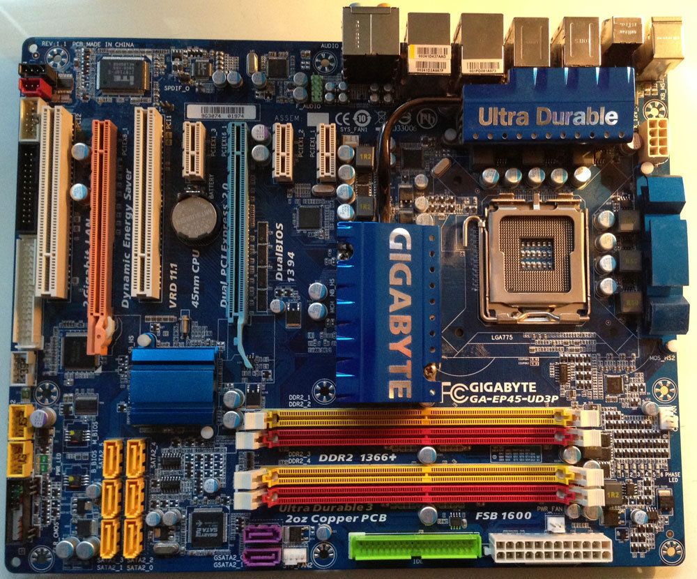 Gigabyte GA EP45 UD3P Motherboard LGA 775 Intel Socket