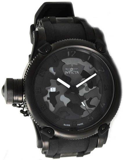 Invicta Russian Diver Black Camo Mens Watch 1199