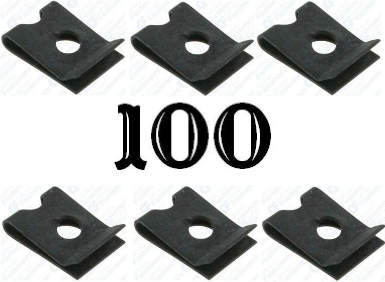 100 10 Screw Size J U Nuts Clips New