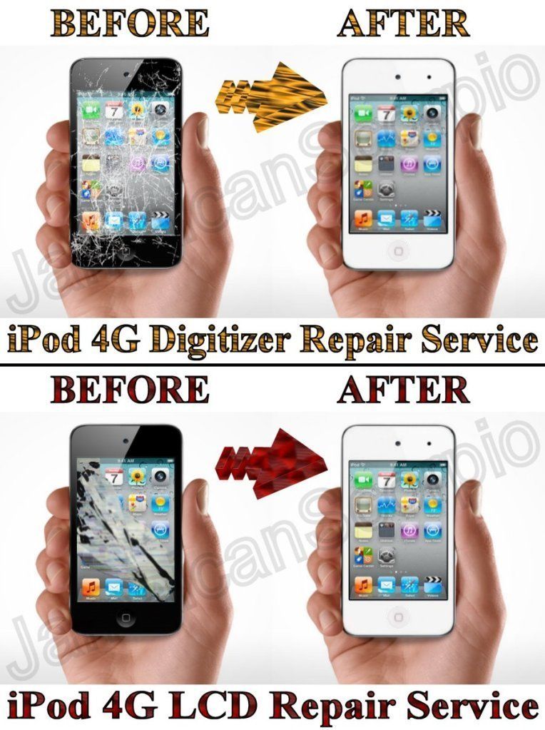 iPod Touch 4th Gen Broken Cracked Digitizer LCD Glass Screen Repair