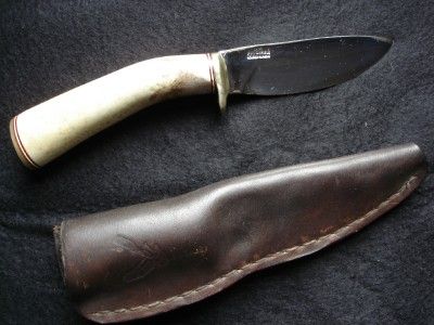 Irvin Campbell Alaska Artist Oosik Walrus Bone Handle Hunting Knife